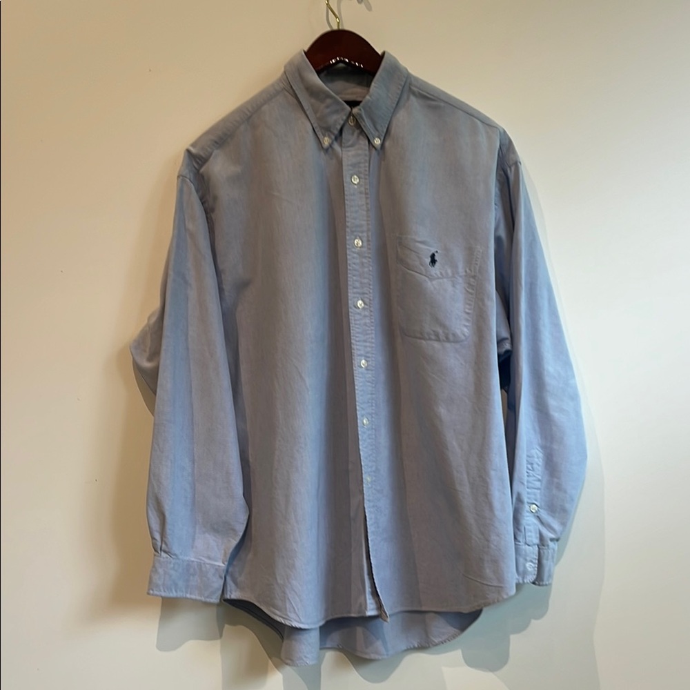 Ralph Lauren Blue Casual Button Down Shirt